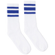 Socco - Royal Striped Socks | White