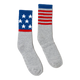 Socco - Star Spangled Mis-Match Socks | Heather Grey