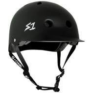 S1 Lifer Brim Helmet - Black Matte | Adult Skate Helmets from S-One