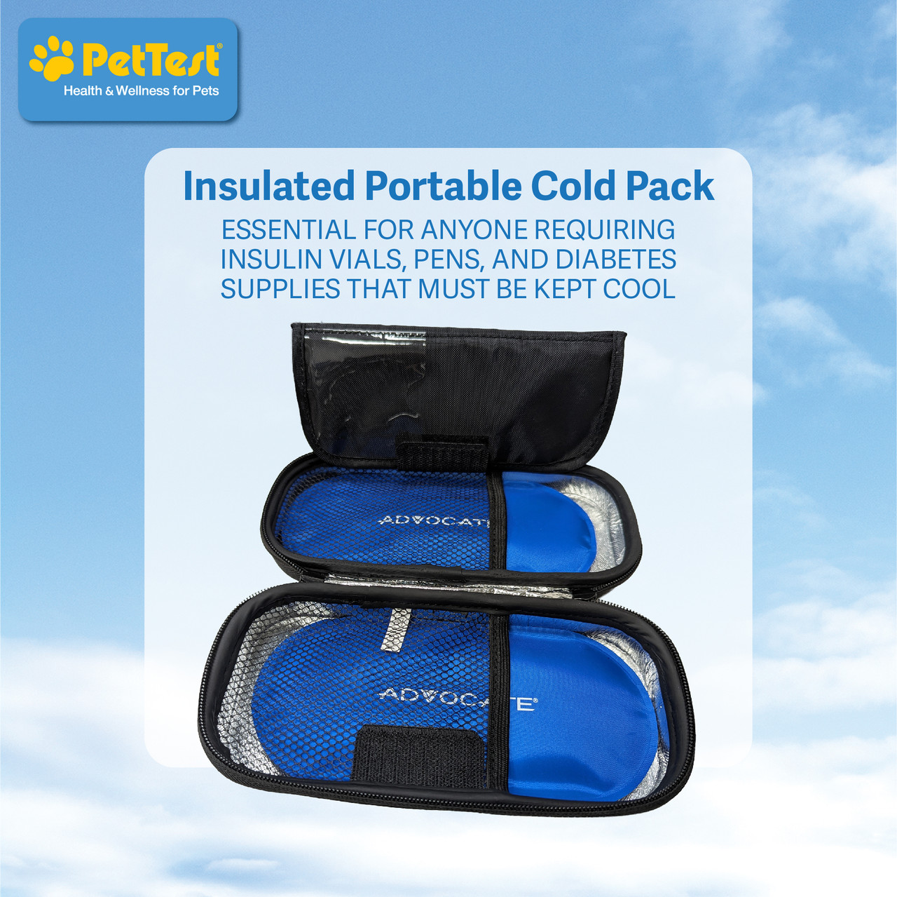Advocate Insulated Portable Freezer Pack for Insulin