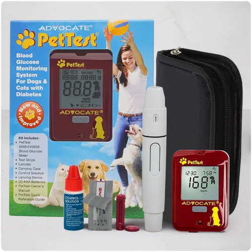 PetTest Classic blood glucose meter kit for dogs and cats