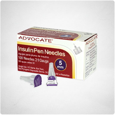 Advocate Pen Needles - 31G x 5mm 100/box