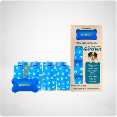 Eco-Friendly Premium Compostable Poop Bags with Dispenser (852982006934)