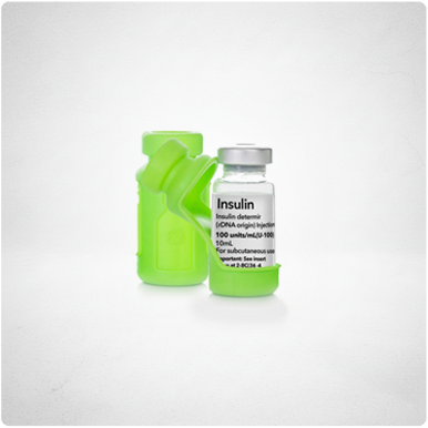 Vial Safe for Pets Protector Case for ProZinc 10mL - Light Green 2-Pack