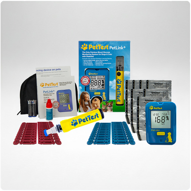 PetTest PetLink+ Painless Glucose Monitoring System - INCLUDES 50 TEST STRIPS (850033879292)