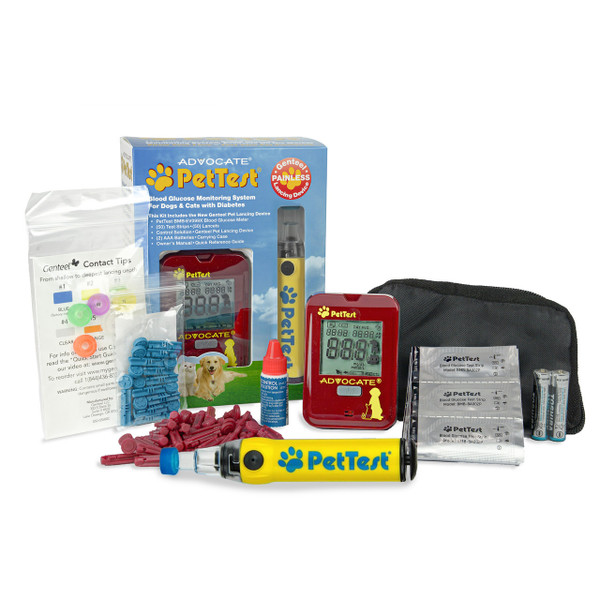 PetTest Meter Kit with Genteel Painless Lancing Device (852982006026-G)