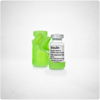 Vial Safe for Pets Protector Case for ProZinc 10mL - Light Green 2-Pack