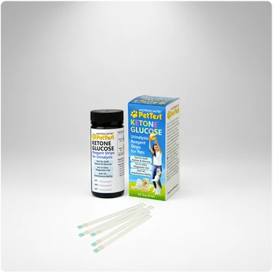 PetTest Ketone Glucose Reagent Strips for dogs and cats