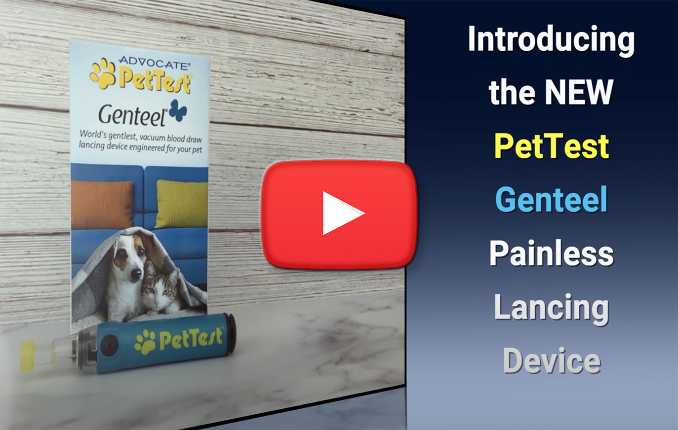 Click here to watch a video about the PetTest Genteel Painless Lancing Device