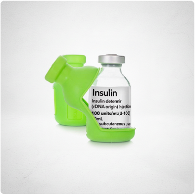 Vial Safe for Pets insulin vial protector case, ProZinc 20mL, 2-pack