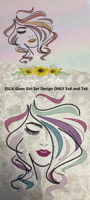 Glam Girl Set DESIGNS ONLY 5X6 AND 7X8