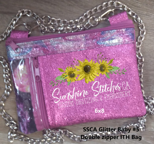 Glitter Baby, #5, Zipper, Bag, 6x8,
