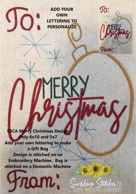 Merry, Christmas, Set, 6x10, 5x7, DESIGNS ONLY,