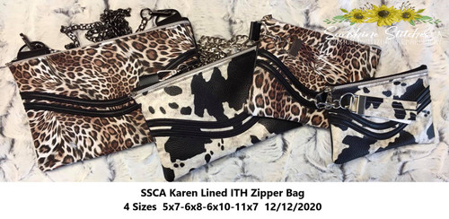 Karen, Collection, Lined, Zipper, Bags,