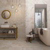 Alpes raw Sand rett. 60x60-30x60 + Sensi Calacatta select sablè rett. 30x60 Alpes raw Sand rett. 60x60-30x60 + Sensi Calacatta select sablè rett. 30x60