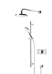 Event Round Dual Function Shower System with Shower Head & Handset
