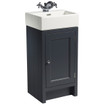 Hampton 400 Cloakroom Basin Unit - Slate Grey
