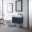 Hampton 700 Wall Mounted Basin Unit - Slate Grey
