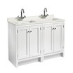 Hampton 1200 Underslung Basin Unit- Chalk White
