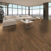 Tuscan Walnut Engineered Natural wood Flooring in a Low Maintenance Lacquered Finish.
