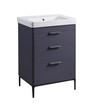 Fairmont 600 Matt Carbon 3 Drawer Unit
