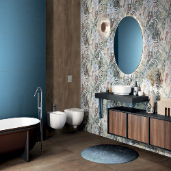 BLUE BATHROOM TILES