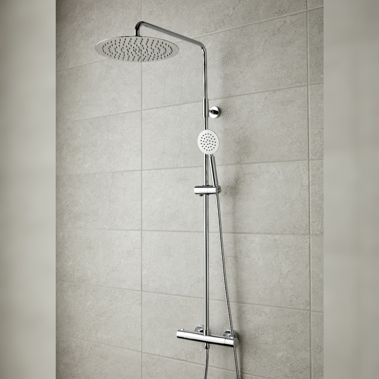 Vado Aquablade Round Shower Column Tuscany Tiles & Bathrooms