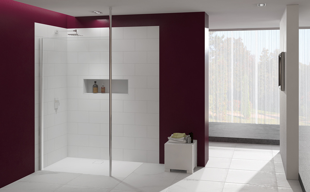 Merlyn 10 Series Wetroom Panels Tuscany Tiles & Bathrooms