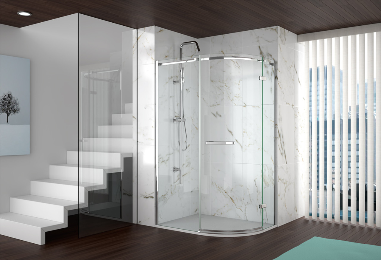 HINGED QUADRANT SHOWER DOORS