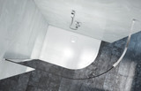 Merlyn 8 Series Wetroom Panels
8 Series Curved Shower Wall Overhead with Level 25 Tray LR
