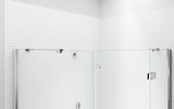 MERLYN 6 Series Frameless Hinged Shower Doors
Hinge and Inline with Side Panel Top View
