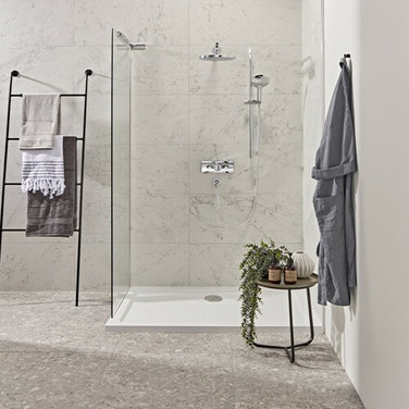 Event Round Dual Function Shower System with Shower Head & Handset
