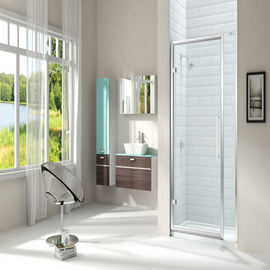 MERLYN 8 Series Hinged Doors
Series 8 Hinged 1 Inline in Recess LR
