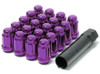 Wheel Mate Muteki Closed End Lug Nuts - Purple 12x1.50 - 41886L Photo - Primary