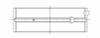 ACL Nissan SR20DE/DET (2.0L) 0.25mm Oversized High Performance Main Bearing Set - 5M2964H-.25 Technical Drawing