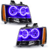 Oracle Lighting 07-14 Chevrolet Tahoe Pre-Assembled LED Halo Headlights -UV/Purple - 7010-007 Photo - Primary
