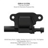 Holley EFI Igntion Coil Remote Relocation Bracket, Black Finish, Pair (HOE-1561-130)