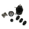 DeatschWerks DWR2000 AFPR + Pressure Gauge + 10AN Fittings - Anodized Black - 6-2000-FRB-1010 Photo - Primary