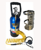 ID Speed 10 lb Co2 Cylinder Tire and Air Tool System with DOUBLE STRAP STAINLESS STEEL BRACKET