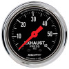 AutoMeter Gauge Exhaust Pressure 2-1/16in. 60 PSI Mechanical Traditional Chrome - 2415 Photo - Primary