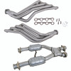 BBK 79-93 Ford Mustang 5.0L 1-3/4 Long Tube Headers w/High Flow Catted X-Pipe (Ti Ceramic) - 15942 Photo - Primary
