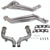 BBK 15-23 Ford Mustang GT 1-3/4 Long Tube Headers w/High Flow Catted Mid Pipe (Silver Ceramic) - 16336 Photo - Primary