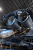 MBRP 20-24 Chevrolet Corvette C8 3in Active Cat Back Quad Split Rear Exit Exhaust w/ AFM Sims - S70413CF Photo - Mounted
