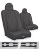 PRP Jeep Wrangler JK/JKU Daily Driver High Back Suspension Seats Kit (Pair) - Gray - A140110-C38-54 Photo - Primary