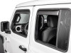 WeatherTech 20-23 Jeep Gladiator Side Window Deflectors - Dark Smoke - 82922IM Photo - Mounted