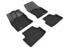 3D MAXpider 2015-2020 Audi A3/A3 Sportback E-Tron/RS3/S3 Kagu 1st & 2nd Row Floormats - Black - L1AD03301509 Photo - Primary