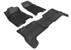 3D MAXpider 2004-2012 Chevrolet Colorado Crew Cab Kagu 1st & 2nd Row Floormats - Black - L1CH02701509 Photo - Primary