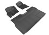 3D MAXpider 2010-2014 Ford F-150 Supercrew Kagu 1st & 2nd Row Floormats - Black - L1FR07201509 Photo - Primary