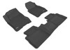 3D MAXpider 2008-2013 Nissan Rogue Kagu 1st & 2nd Row Floormats - Black - L1NS02901509 Photo - Primary