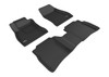 3D MAXpider 2013-2019 Nissan Sentra Kagu 1st & 2nd Row Floormats - Black - L1NS07601509 Photo - Primary